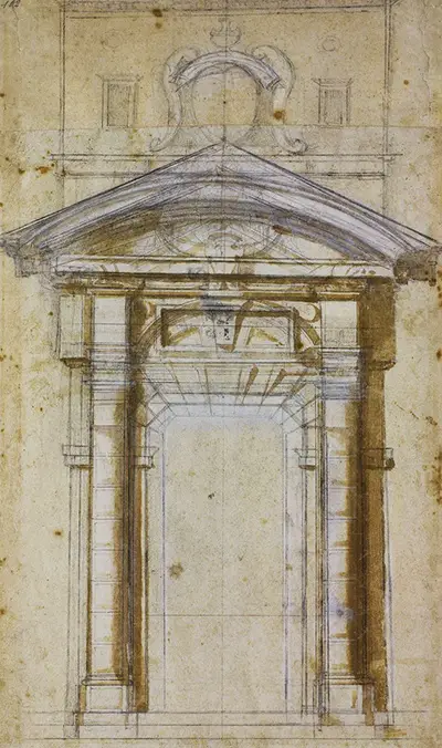 Project for the façade of San Lorenzo Florence by MICHELANGELO Buonarroti